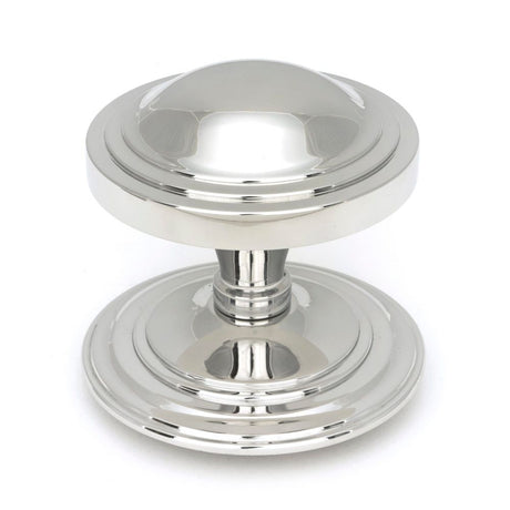 From The Anvil - Polished Marine SS (316) Art Deco Centre Door Knob | Sku. 49807 | Trade Door Handles.