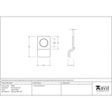 From The Anvil - Satin Marine SS (316) Rim Cylinder Pull | Sku. 49808 | Trade Door Handles.