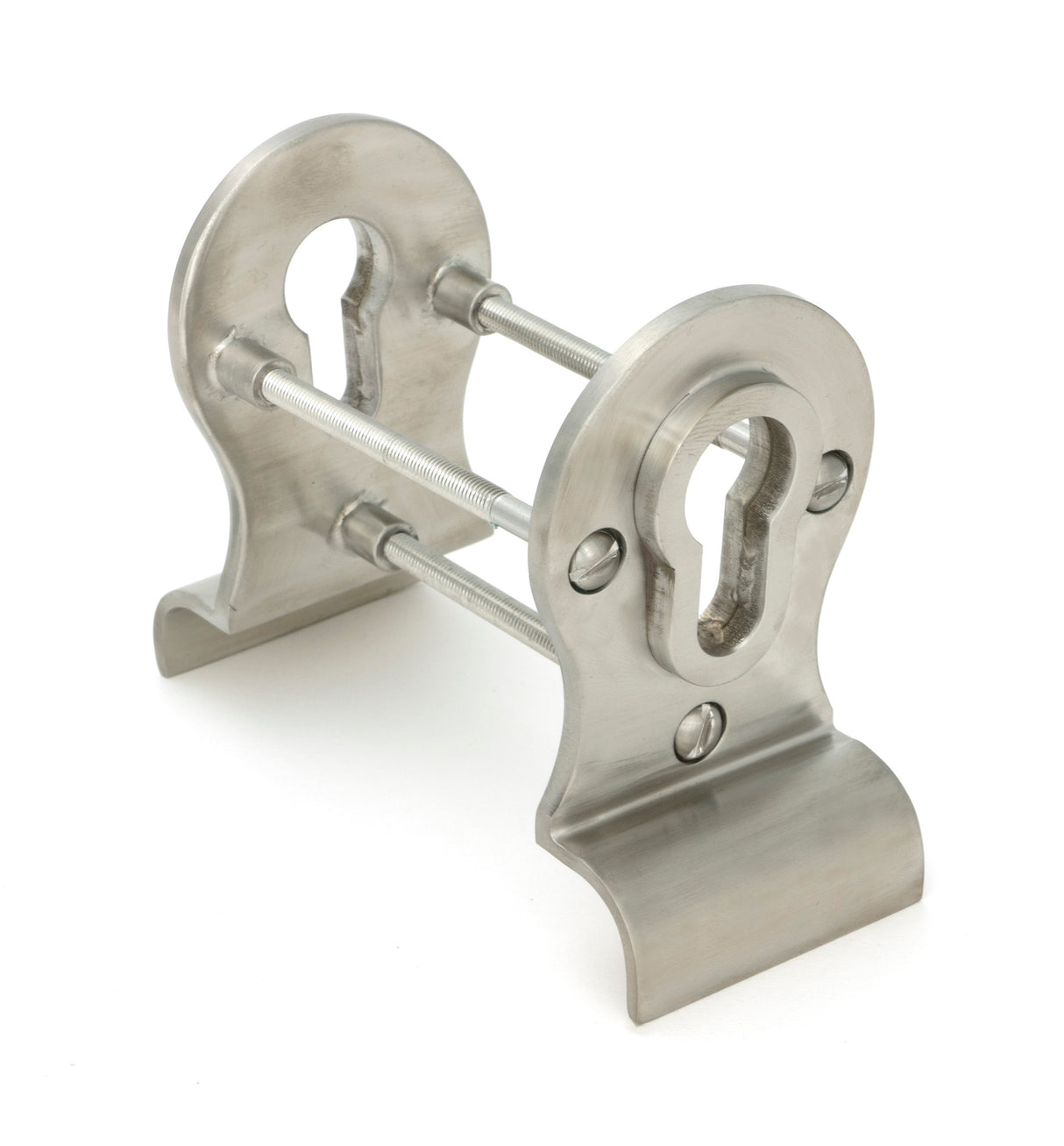 From The Anvil - Satin Marine SS (316) 50mm Euro Door Pull (Back to Back fixings) | Sku. 49812 | Trade Door Handles.