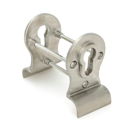 From The Anvil - Satin Marine SS (316) 50mm Euro Door Pull (Back to Back fixings) | Sku. 49812 | Trade Door Handles.