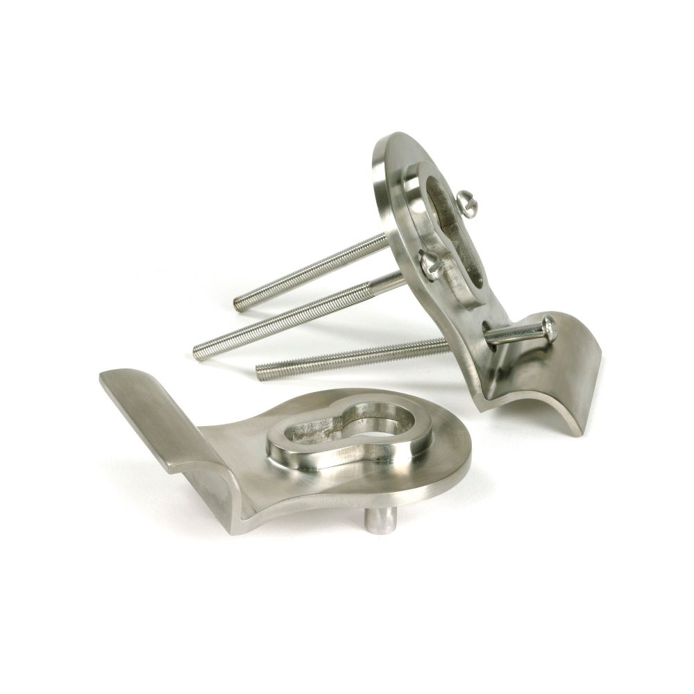 From The Anvil - Satin Marine SS (316) 50mm Euro Door Pull (Back to Back fixings) | Sku. 49812 | Trade Door Handles.