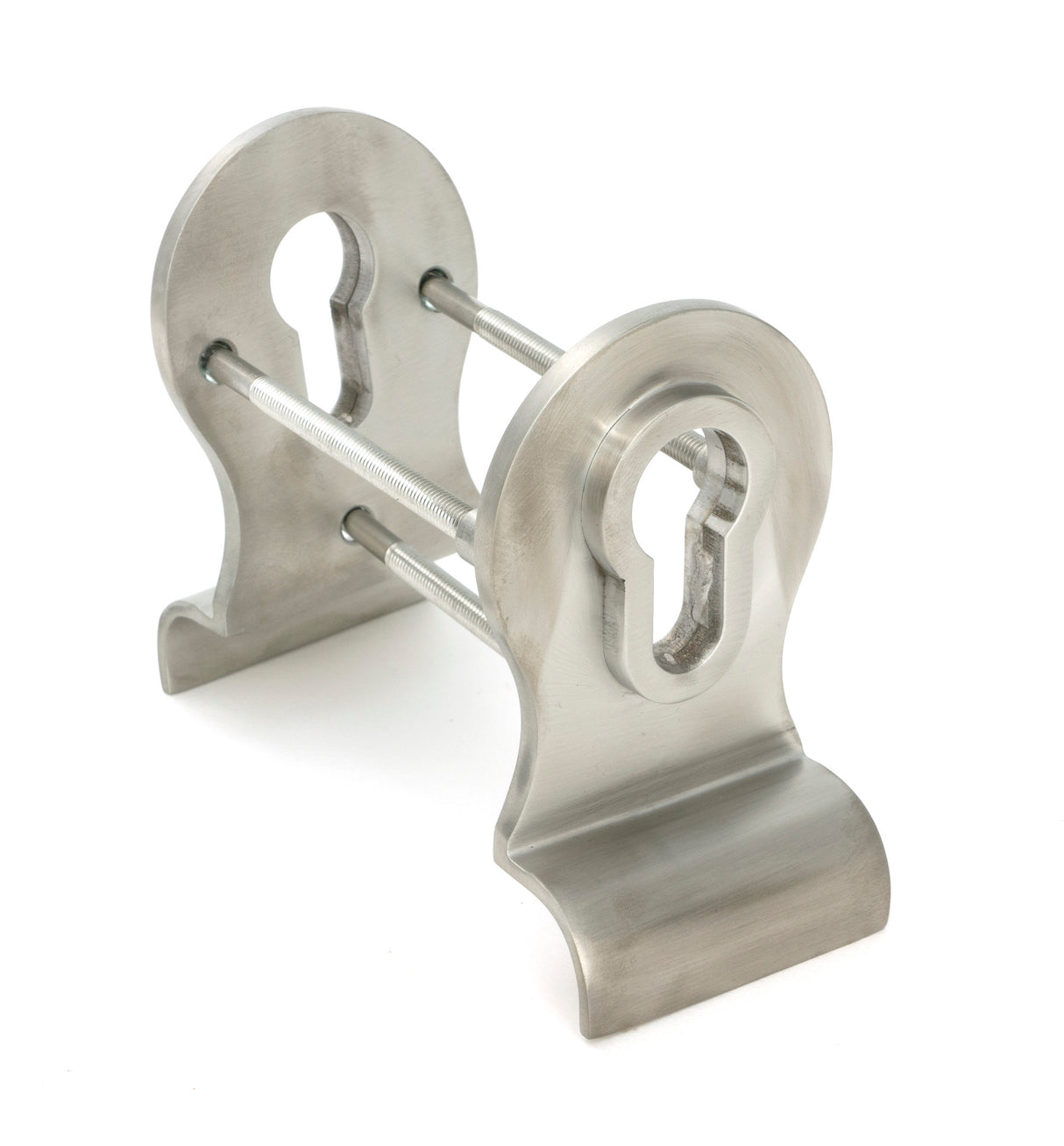 From The Anvil - Satin Marine SS (316) 50mm Euro Door Pull (Back to Back fixings) | Sku. 49812 | Trade Door Handles.