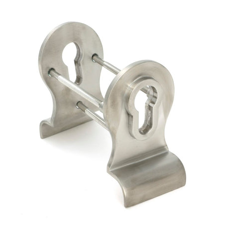 From The Anvil - Satin Marine SS (316) 50mm Euro Door Pull (Back to Back fixings) | Sku. 49812 | Trade Door Handles.