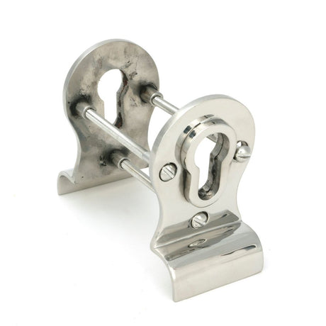 From The Anvil - Polished Marine SS (316) 50mm Euro Door Pull (Back to Back fixings) | Sku. 49813 | Trade Door Handles.