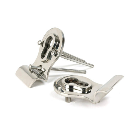From The Anvil - Polished Marine SS (316) 50mm Euro Door Pull (Back to Back fixings) | Sku. 49813 | Trade Door Handles.