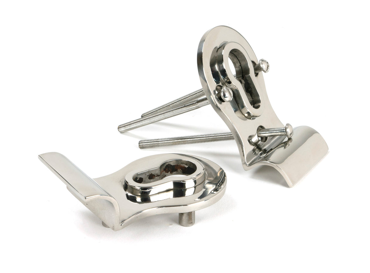 From The Anvil - Polished Marine SS (316) 50mm Euro Door Pull (Back to Back fixings) | Sku. 49813 | Trade Door Handles.