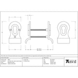 From The Anvil - Polished Marine SS (316) 50mm Euro Door Pull (Back to Back fixings) | Sku. 49813 | Trade Door Handles.