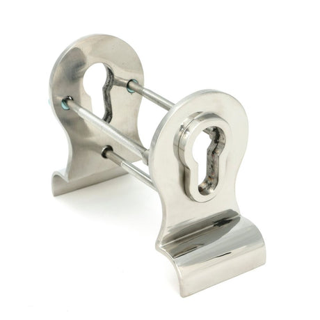 From The Anvil - Polished Marine SS (316) 50mm Euro Door Pull (Back to Back fixings) | Sku. 49813 | Trade Door Handles.