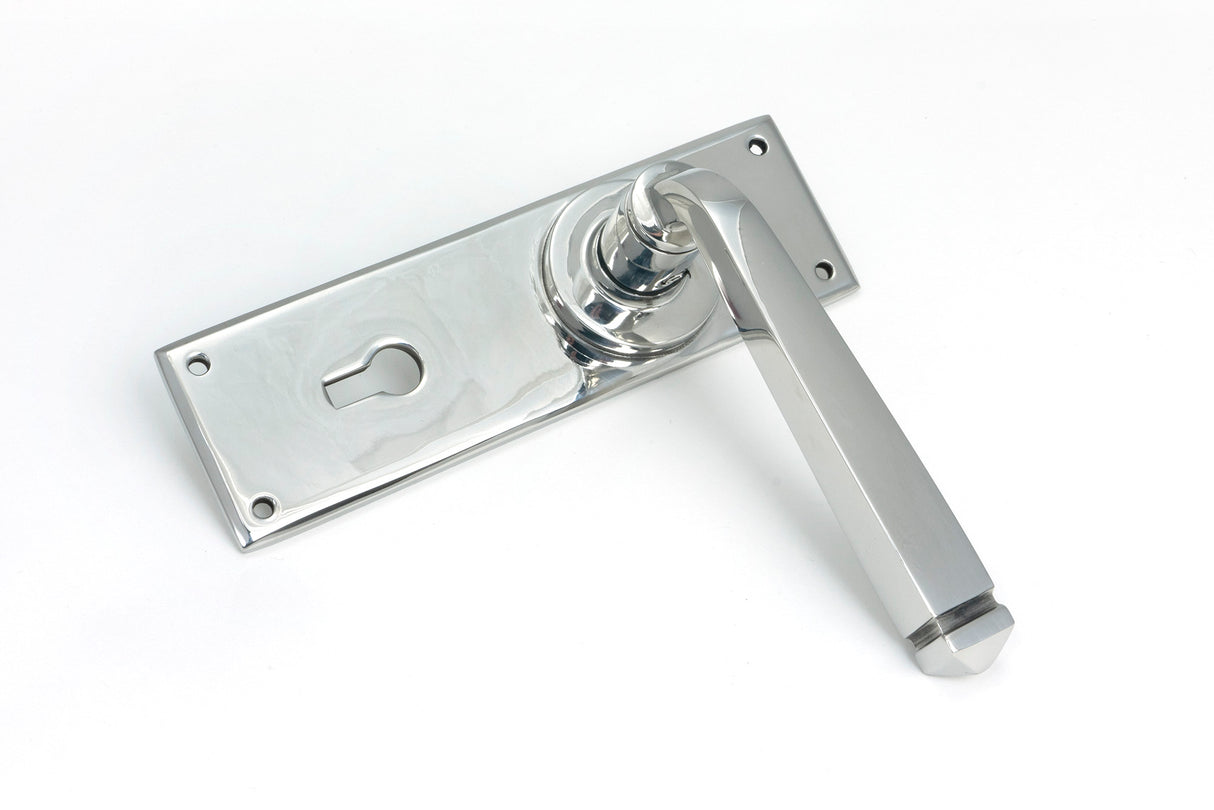 From The Anvil - Polished Marine SS (316) Avon Lever Lock Set | Sku. 49825 | Trade Door Handles.