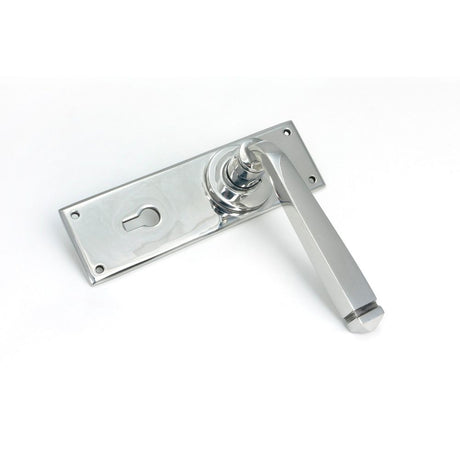 From The Anvil - Polished Marine SS (316) Avon Lever Lock Set | Sku. 49825 | Trade Door Handles.