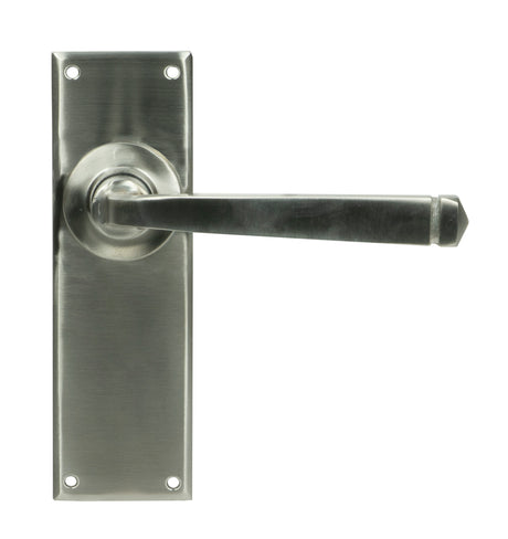 From The Anvil - Satin Marine SS (316) Avon Lever Latch Set | Sku. 49826 | Trade Door Handles.