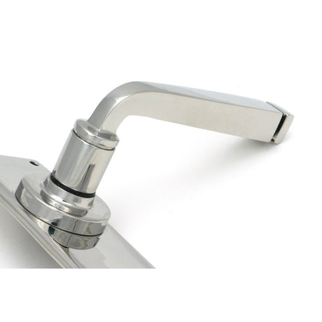 From The Anvil - Polished Marine SS (316) Avon Lever Latch Set | Sku. 49827 | Trade Door Handles.