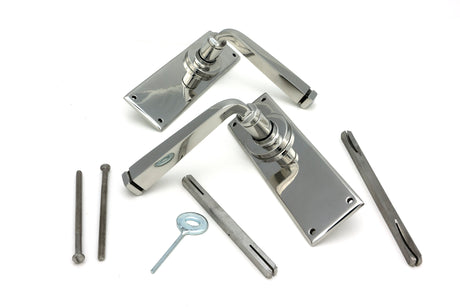 From The Anvil - Polished Marine SS (316) Avon Lever Latch Set | Sku. 49827 | Trade Door Handles.