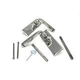 From The Anvil - Polished Marine SS (316) Avon Lever Latch Set | Sku. 49827 | Trade Door Handles.