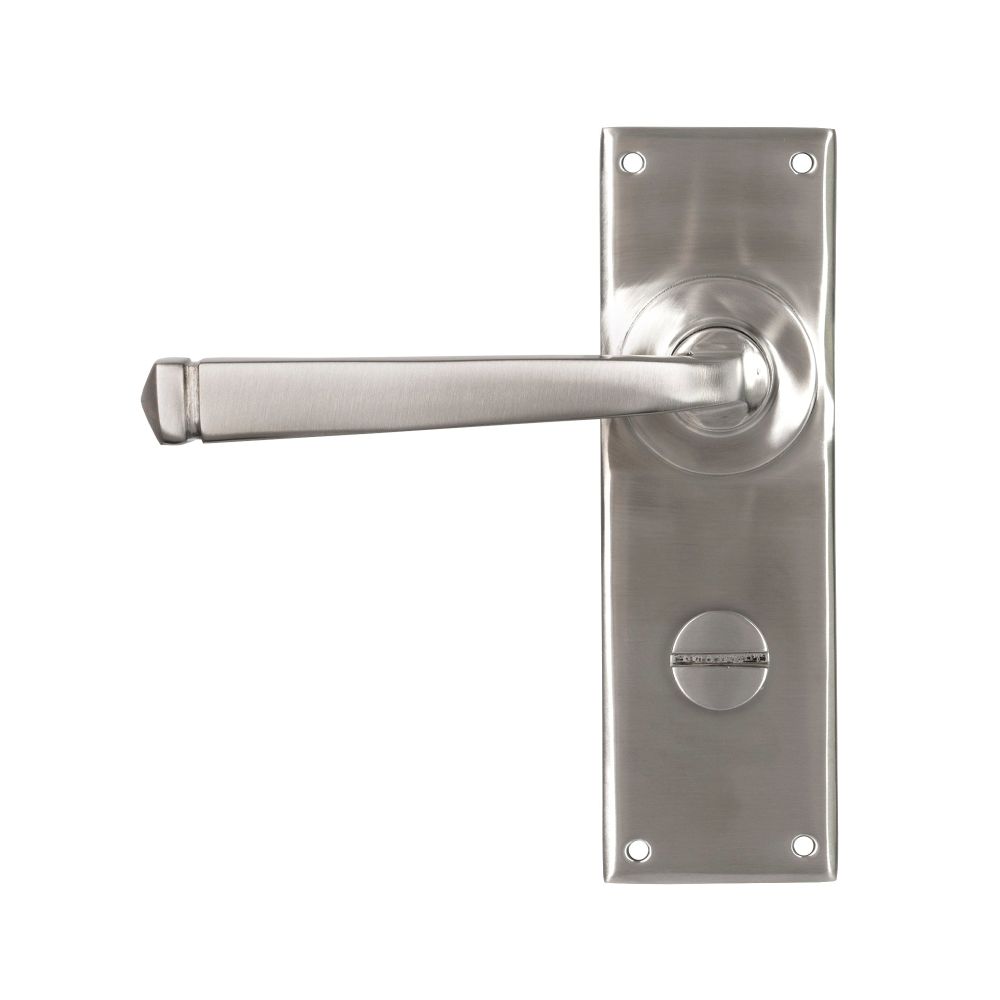 From The Anvil - Satin Marine SS (316) Avon Lever Bathroom Set | Sku. 49828 | Trade Door Handles.