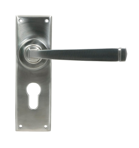 From The Anvil - Satin Marine SS (316) Avon Lever Euro Lock Set | Sku. 49830 | Trade Door Handles.
