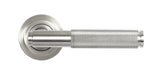 From The Anvil - Satin Marine SS (316) Brompton Lever on Rose Set (Art Deco) | Sku. 49841 | Trade Door Handles.