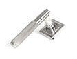 From The Anvil - Satin Marine SS (316) Brompton Lever on Rose Set (Square) | Sku. 49843 | Trade Door Handles.