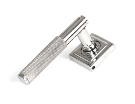 From The Anvil - Satin Marine SS (316) Brompton Lever on Rose Set (Square) | Sku. 49843 | Trade Door Handles.