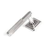 From The Anvil - Satin Marine SS (316) Brompton Lever on Rose Set (Square) | Sku. 49843 | Trade Door Handles.