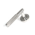 From The Anvil - Polished Marine SS (316) Brompton Lever on Rose Set (Art Deco) | Sku. 49845 | Trade Door Handles.