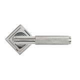 From The Anvil - Polished Marine SS (316) Brompton Lever on Rose Set (Square) | Sku. 49847 | Trade Door Handles.