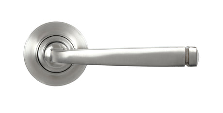 From The Anvil - Satin Marine SS (316) Avon Round Lever on Rose Set (Plain) | Sku. 49848 | Trade Door Handles.