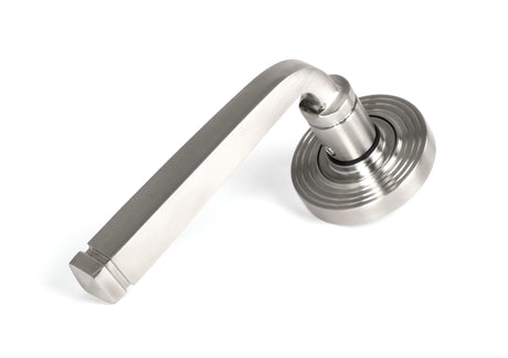 From The Anvil - Satin Marine SS (316) Avon Round Lever on Rose Set (Beehive) | Sku. 49850 | Trade Door Handles.