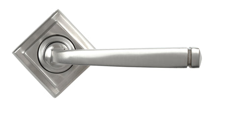 From The Anvil - Satin Marine SS (316) Avon Round Lever on Rose Set (Square) | Sku. 49851 | Trade Door Handles.