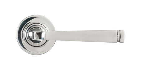 From The Anvil - Polished Marine SS (316) Avon Round Lever on Rose Set (Plain) | Sku. 49852 | Trade Door Handles.