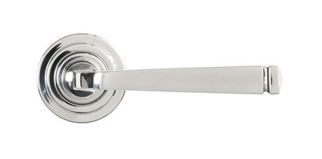 From The Anvil - Polished Marine SS (316) Avon Round Lever on Rose Set (Art Deco) | Sku. 49853 | Trade Door Handles.