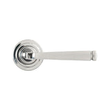 From The Anvil - Polished Marine SS (316) Avon Round Lever on Rose Set (Art Deco) | Sku. 49853 | Trade Door Handles.