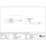 From The Anvil - Polished Marine SS (316) Avon Round Lever on Rose Set (Art Deco) | Sku. 49853 | Trade Door Handles.