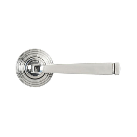 From The Anvil - Polished Marine SS (316) Avon Round Lever on Rose Set (Beehive) | Sku. 49854 | Trade Door Handles.