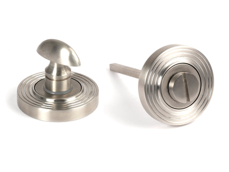 From The Anvil - Satin Marine SS (316) Round Thumbturn Set (Beehive) | Sku. 49858 | Trade Door Handles.