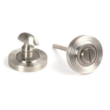 From The Anvil - Satin Marine SS (316) Round Thumbturn Set (Beehive) | Sku. 49858 | Trade Door Handles.