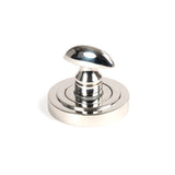 From The Anvil - Polished Marine SS (316) Round Thumbturn Set (Art Deco) | Sku. 49861 | Trade Door Handles.