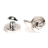 From The Anvil - Polished Marine SS (316) Round Thumbturn Set (Art Deco) | Sku. 49861 | Trade Door Handles.