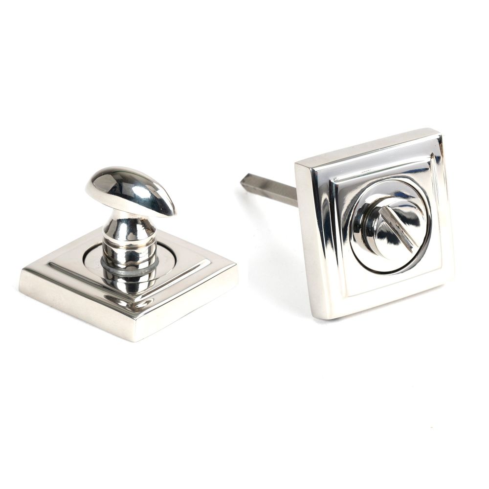 From The Anvil - Polished Marine SS (316) Round Thumbturn Set (Square) | Sku. 49863 | Trade Door Handles.