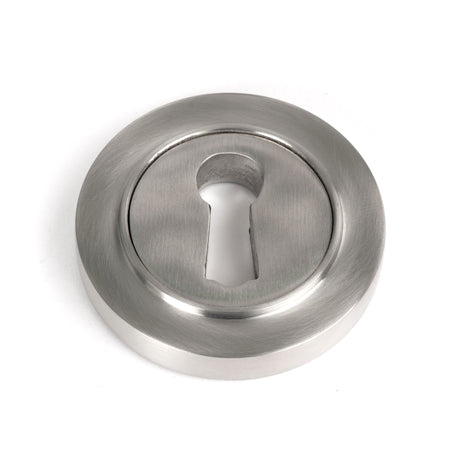 From The Anvil - Satin Marine SS (316) Round Escutcheon (Plain) | Sku. 49864 | Trade Door Handles.
