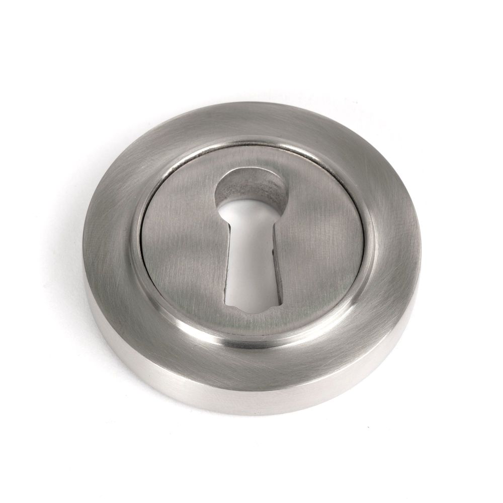 From The Anvil - Satin Marine SS (316) Round Escutcheon (Plain) | Sku. 49864 | Trade Door Handles.