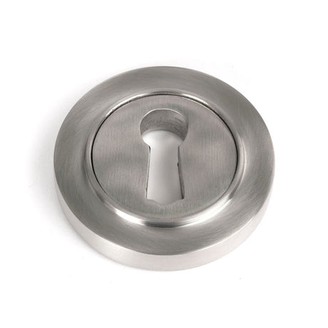 From The Anvil - Satin Marine SS (316) Round Escutcheon (Plain) | Sku. 49864 | Trade Door Handles.