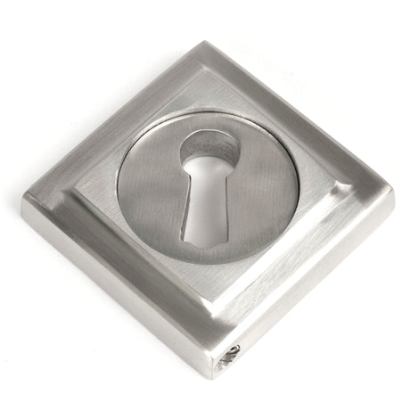 From The Anvil - Satin Marine SS (316) Round Escutcheon (Square) | Sku. 49867 | Trade Door Handles.