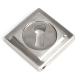 From The Anvil - Satin Marine SS (316) Round Escutcheon (Square) | Sku. 49867 | Trade Door Handles.