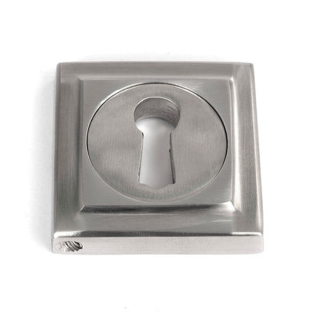 From The Anvil - Satin Marine SS (316) Round Escutcheon (Square) | Sku. 49867 | Trade Door Handles.
