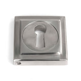 From The Anvil - Satin Marine SS (316) Round Escutcheon (Square) | Sku. 49867 | Trade Door Handles.