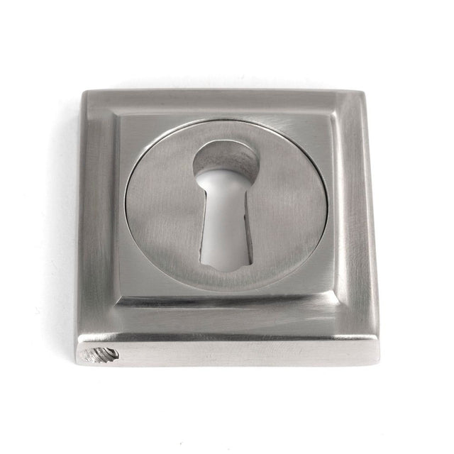 From The Anvil - Satin Marine SS (316) Round Escutcheon (Square) | Sku. 49867 | Trade Door Handles.