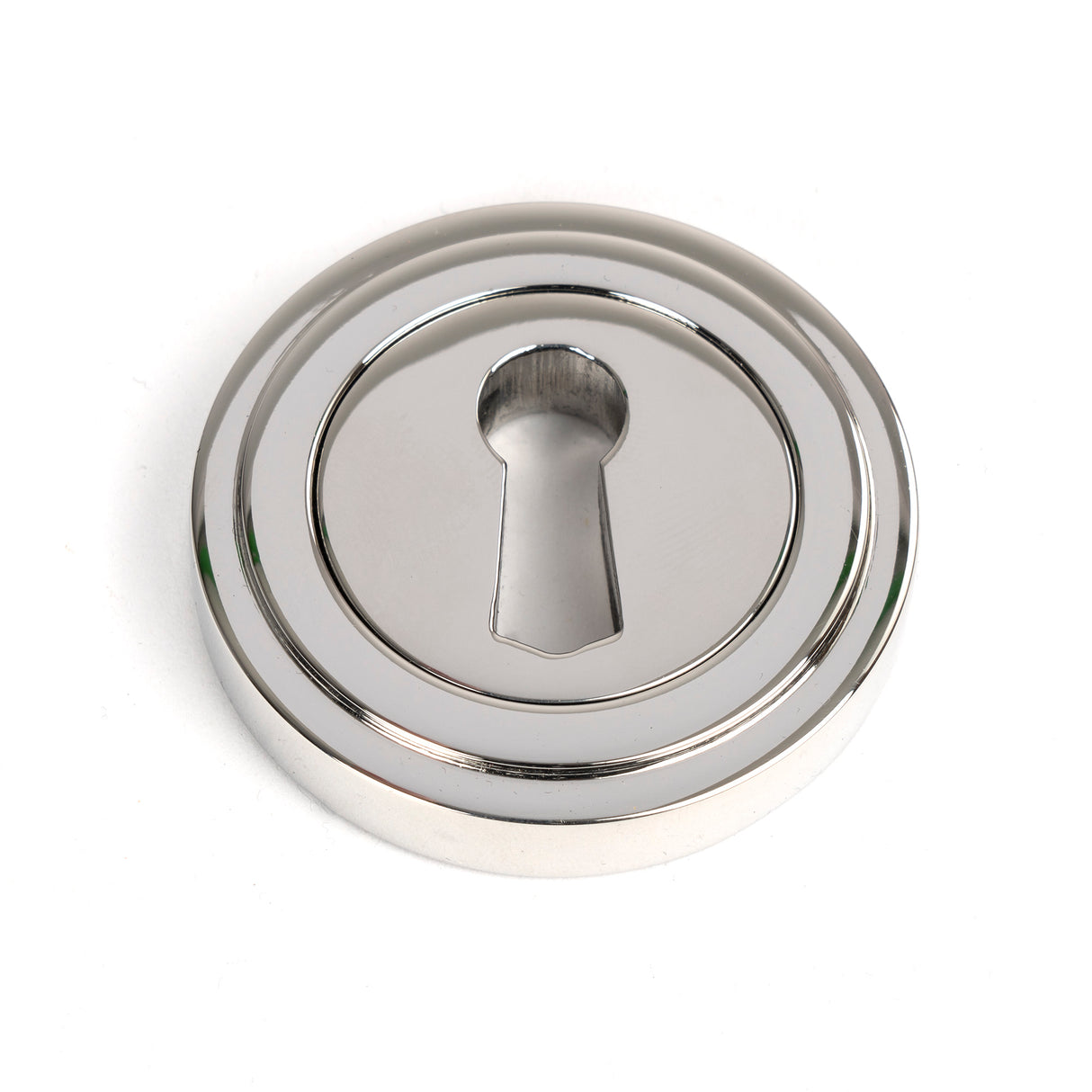 From The Anvil - Polished Marine SS (316) Round Escutcheon (Art Deco) | Sku. 49869 | Trade Door Handles.