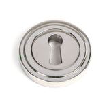 From The Anvil - Polished Marine SS (316) Round Escutcheon (Art Deco) | Sku. 49869 | Trade Door Handles.