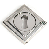 From The Anvil - Polished Marine SS (316) Round Escutcheon (Square) | Sku. 49871 | Trade Door Handles.